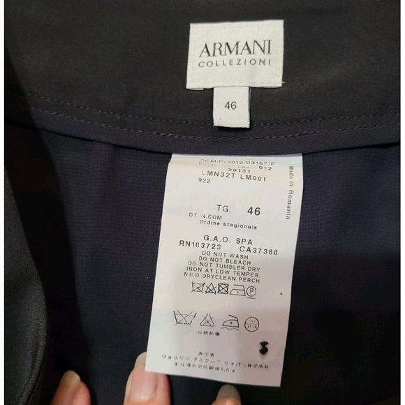 Armani‎ Collezioni Black Pencil Skirt, Size 8 - Picture 3 of 8